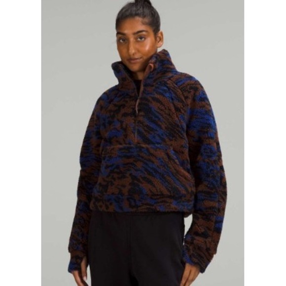 Lululemon Scuba Oversized Fleece Funnel Neck *Jacquard